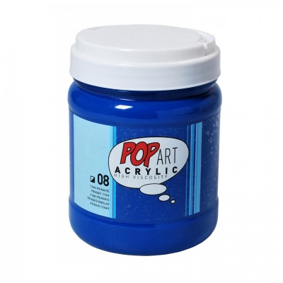 POP ART Acrylic 700 ml, 08 Primary Cyan