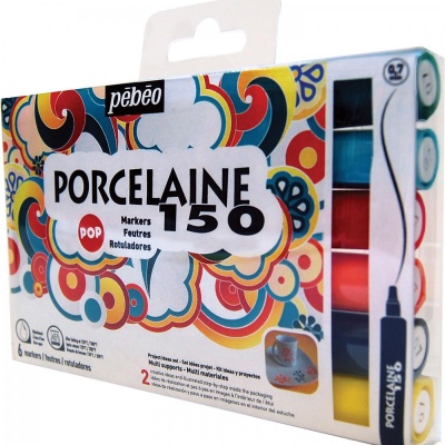 Porcelaine 150 Marker ( 0,7 mm), sada 6 ks