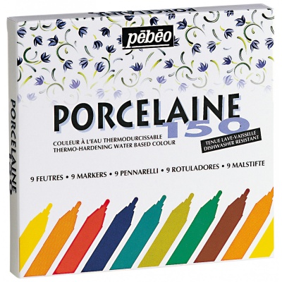 Porcelaine 150 Marker (1,2 mm), sada 9 ks