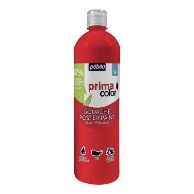 Primacolor Liquid, temperová farba, 1 l, 250 Primary red