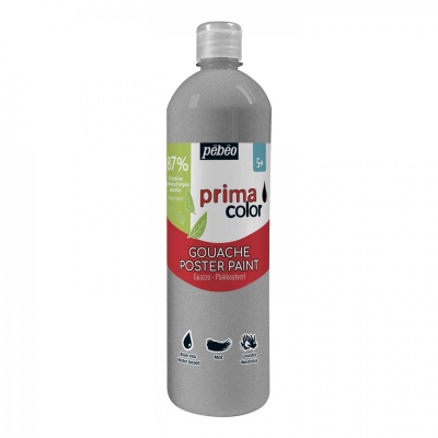 Primacolor Liquid, temperová farba, 1 l, 252 Metalic Silver