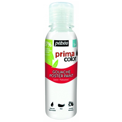 Primacolor Liquid, temperová farba, 150 ml, 011 White