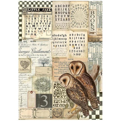 Ryžový papier, A4, Alchemy owls