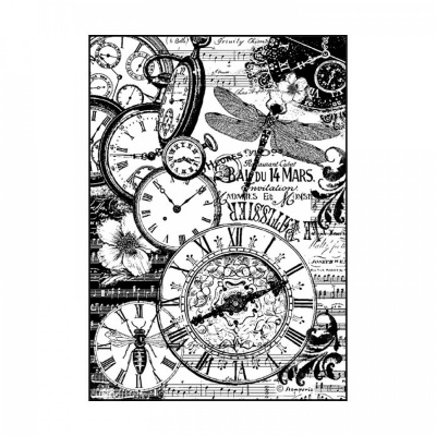Ryžový papier, A4, Clocks vintage