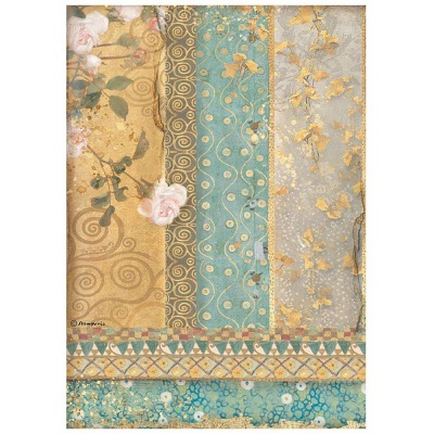 Ryžový papier, A4, Klimt Gold Ornaments