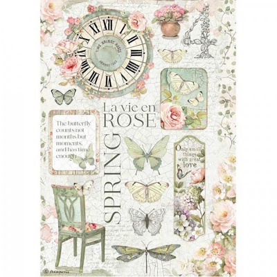 Ryžový papier, A4, La Vie en Rose