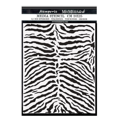 Šablóna, Stamperia, 20 x 25 cm, Savana Zebra Pattern