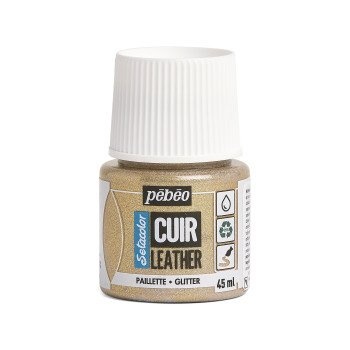 SETACOLOR Leather, farby na kožu, 45ml, 37 Glitter Gold