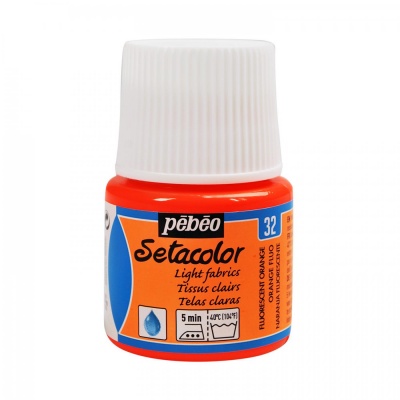 Setacolor light 45 ml, 32 Fluorescent orange