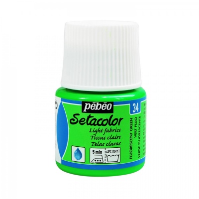 Setacolor light 45 ml, 34 Fluorescent green