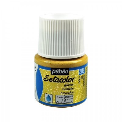 Setacolor light 45 ml, glitter, 208 Gold