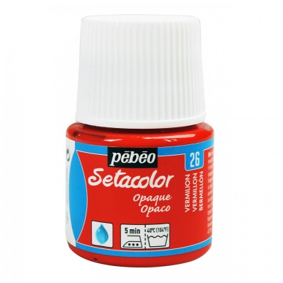 Setacolor opaque 45 ml, 26 Vermilion