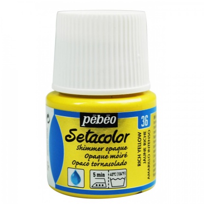 Setacolor opaque 45 ml, 36 Shimmer rich yellow