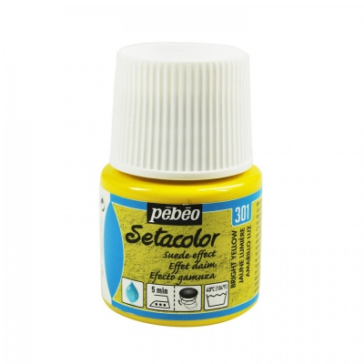 Setacolor opaque 45 ml, Suede, 301 Bright yellow