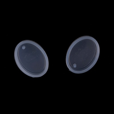 Silikónová forma ovál s dierkou, 28 x 21 x 7 mm