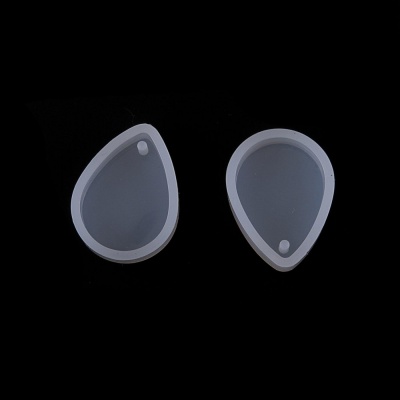Silikónová forma slza s dierkou, 28,5 x 22 x 7,5mm