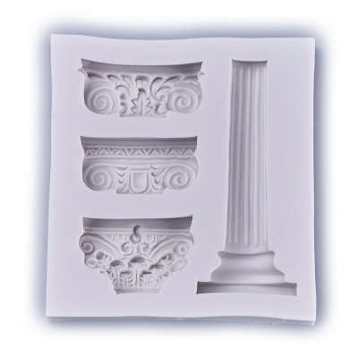 Silikónová forma, stĺpy a piliere, 9,6 x 9 x1,2 cm