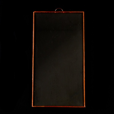 Sklenená tabuľka s páskou, obdĺžnik, 8 x 15 cm