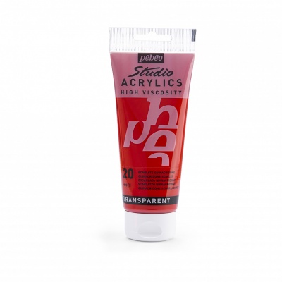 Studio Acrylics 100 ml, 20 Quinacridone scarlet