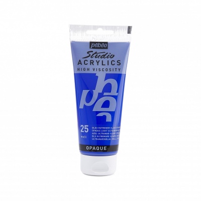 Studio Acrylics 100 ml, 25 Opaque Light ultramarin