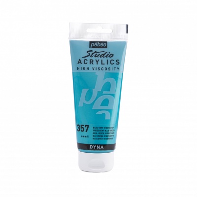 Studio Acrylics 100 ml, 357 Iridescent Blue green