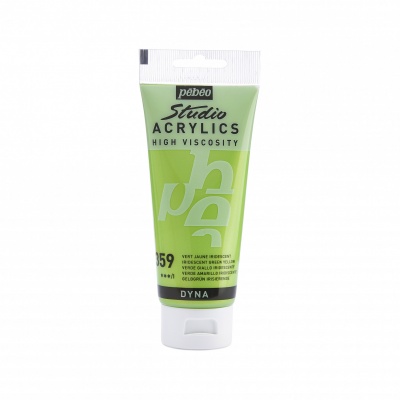 Studio Acrylics 100 ml, 359 Iridesc. Green yellow