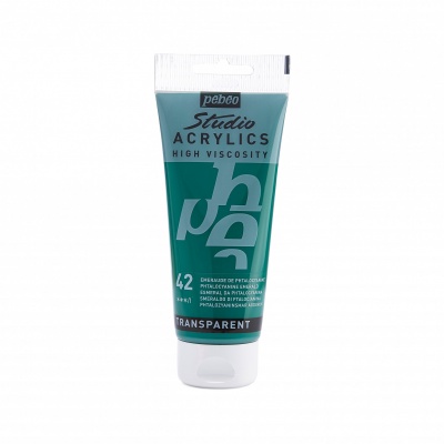 Studio Acrylics 100 ml, 42 Phthalocyanine green