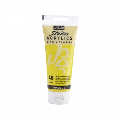 Studio Acrylics 100 ml, 48 Opaque Primary yellow