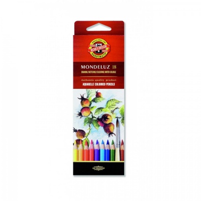 Umelecké akvarelové ceruzky MONDELUZ, 18 ks