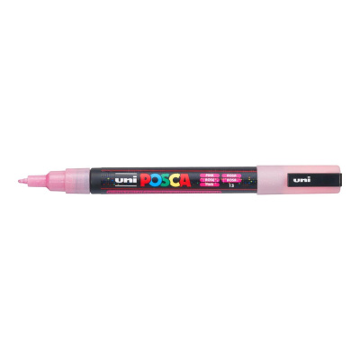 Uni Posca fixka PC-3ML, 1,3 mm, rúžová glitter