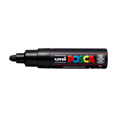 Uni Posca fixka PC-7M, 4,5-5,5 mm, čierna