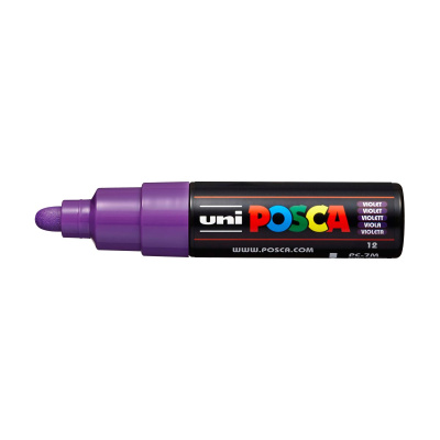 Uni Posca fixka PC-7M, 4,5-5,5 mm, fialová