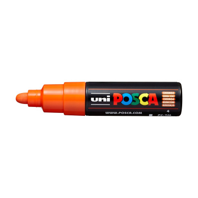Uni Posca fixka PC-7M, 4,5-5,5 mm, oranžová