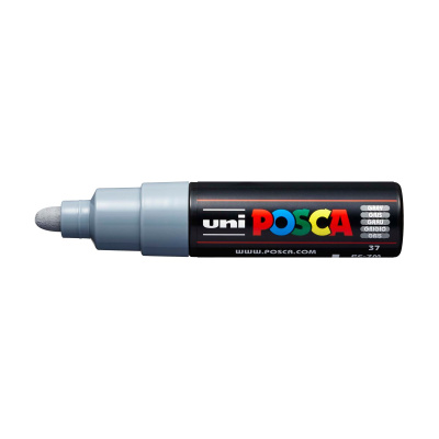 Uni Posca fixka PC-7M, 4,5-5,5 mm, sivá