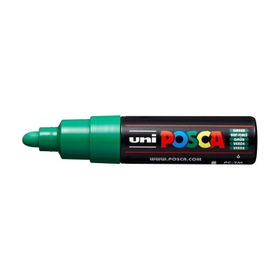 Uni Posca fixka PC-7M, 4,5-5,5 mm, zelená