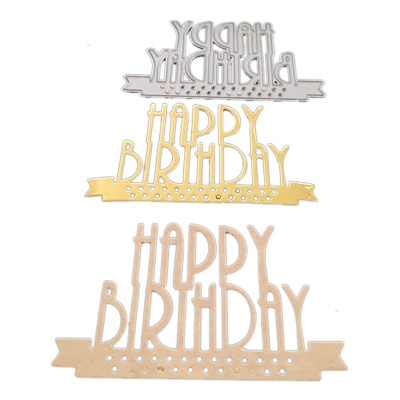 Vyrezávacie šablóny, nápis Happy Birthday