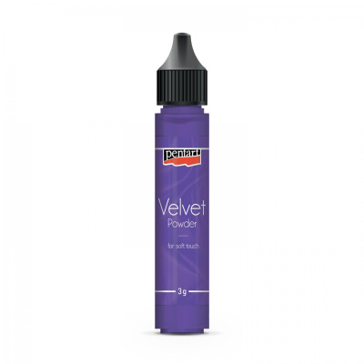 Zamatový prášok, 3 g, fialová