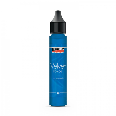 Zamatový prášok, 3 g, modrá