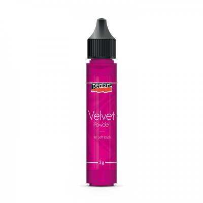 Zamatový prášok, 3 g, ružová