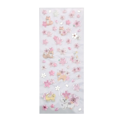 Živicové nálepky, sakura
