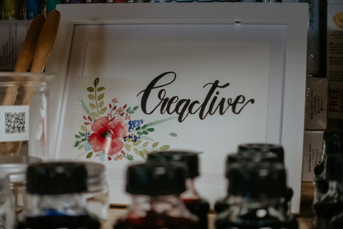 Veľk&aacute; letn&aacute; s&uacute;ťaž 2022 kaligrafick&eacute; dielo s logom creActive