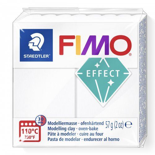 FIMO Effect Transparent  57 g, 014 biela