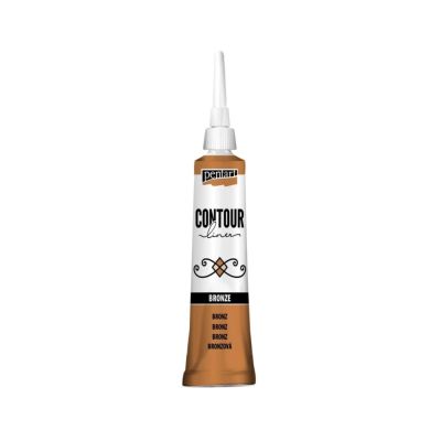 Univerzálna kontúrovacia farba 20 ml metalická bronzová