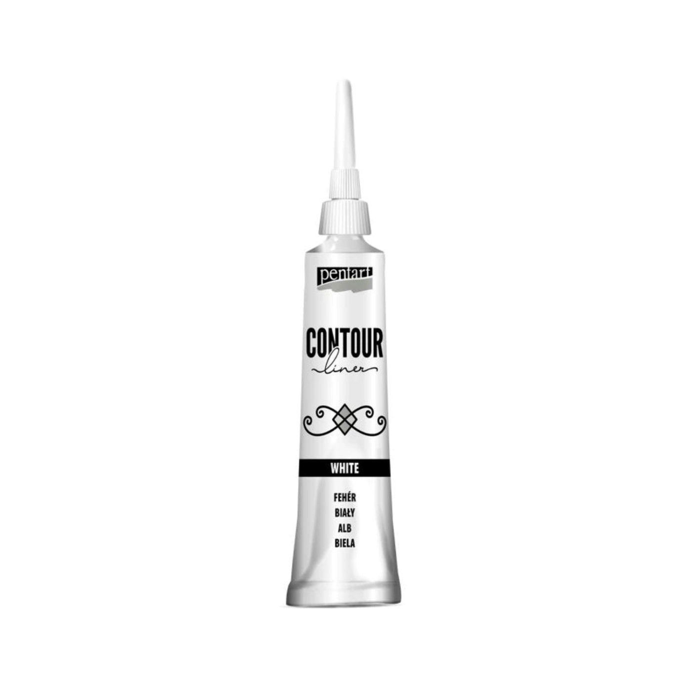 Univerzálna kontúrovacia farba 20 ml biela