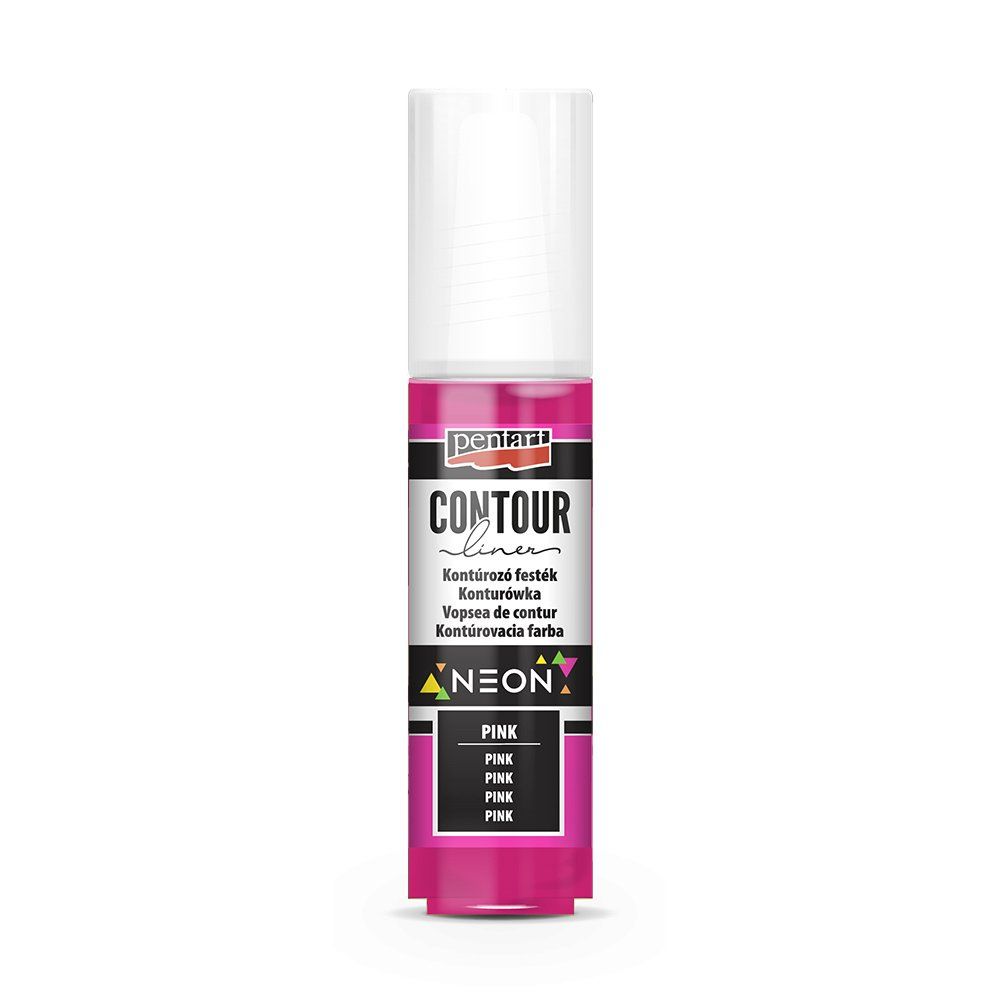 Univerzálna kontúrovacia farba 20 ml, neónová ružová
