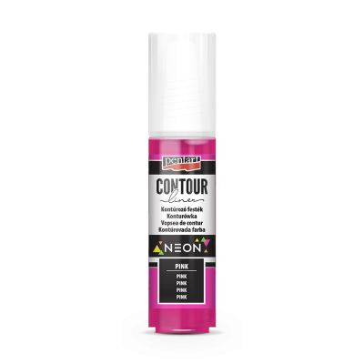 Univerzálna kontúrovacia farba 20 ml, neónová ružová