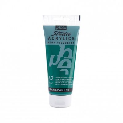 Studio Acrylics 100 ml, 42 Phthalocyanine green