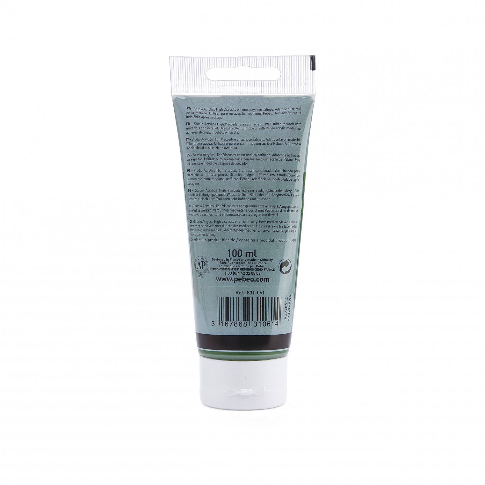 Studio Acrylics 100 ml, 61 Green earth