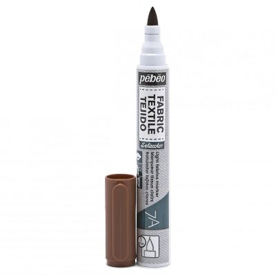 Fixka na svetlý textil 7A Brown, 1 mm brush