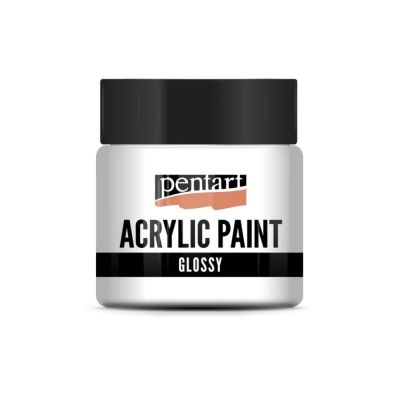 Akrylová farba lesklá 50 ml, biela